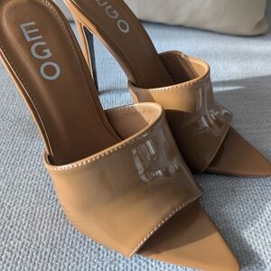 EGO Tan Patent Leather Women's Heels